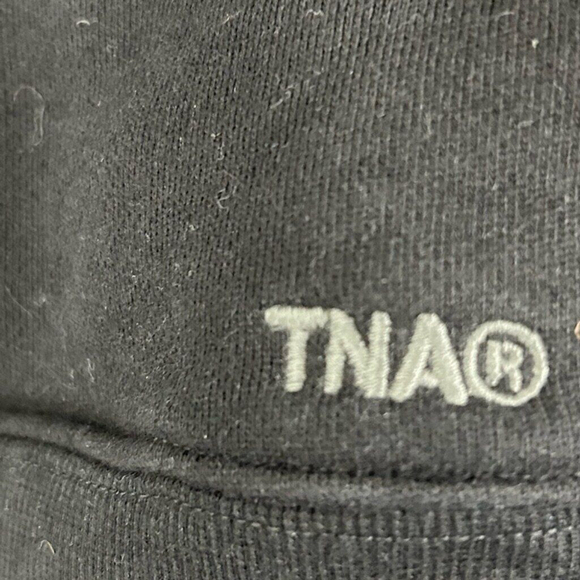 TNA Sweatfleece Cozy fleece Sweater women’s large black snug fit - Picture 7 of 11